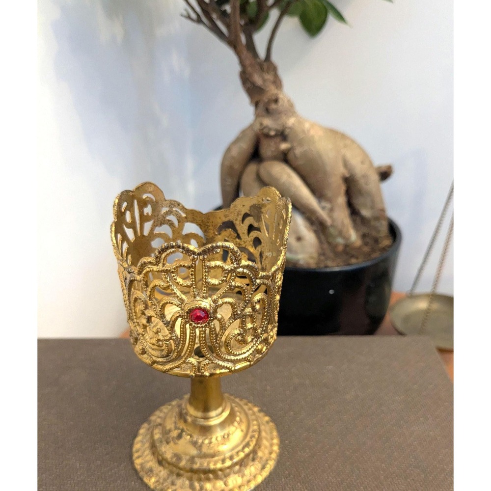 Vintage brass Candlestick Holder – Elegant Table Decor